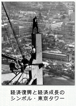 経済復興と経済成長のシンボル・東京タワー